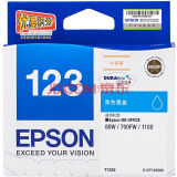 爱普生（EPSON）T123系列T1231-4墨盒 适用ME 700fw 80W/机型 T1232青色墨盒 墨盒