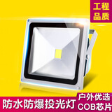 JF LED投光灯彩色户外室外灯防水广告超大功率投射灯照射灯路灯泛光灯适用于广场庭院大厦帐蓬照明 LED投光灯-50W(瓦)-正白光