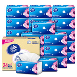 维达（Vinda）抽纸超韧M码3层150抽24包整箱餐巾纸家用卫生纸巾自然无香 150抽24包