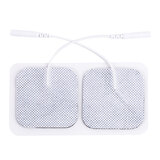 众鼎嘉 理疗电极片脉冲针炙自粘贴片理疗仪电极板中频治疗仪按摩配件 2.0接口40×40（2对装）关节部位