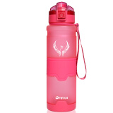 DFIFAN运动水杯大容量塑料杯子男女户外骑行健身水壶便携水瓶学生随手杯 粉红色（磨砂款） 1000ml
