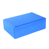 龙动力 瑜伽砖高密度初学者儿童舞蹈练功压腿海绵泡沫砖瑜珈砖块砖头 蓝色（001）