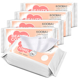 谷芭（KOOBA）洗脸巾一次性加大擦脸巾抽取式化妆棉卸妆棉毛巾纯棉亲肤棉柔巾 常规款 100抽 x5包