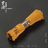 古石尊  超细纤维高级加厚茶韵茶巾 吸水性超强茶布 功夫茶具茶道零配 茶韵茶巾-金黄