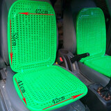 鸣帆 工程车挖掘机吊铲车面包车叉车夏天通风凉垫夏季坐垫双层按摩塑料通用汽车座垫大小客货车办公室座椅垫 绿色双面珠