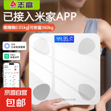 志高(CHIGO) 【米家APP智联】体脂秤体重秤高精度家用电子秤人体秤智能精准减肥人体体重称 【小米生态认证】充电款-米家白
