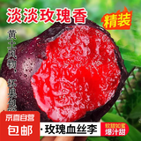 玫瑰血丝李新鲜李子现摘红心李子黑布林红肉恐龙蛋当季水果 净重5斤大果40-60g