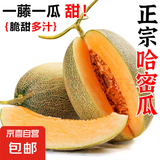 正宗哈密瓜西州蜜大果甜瓜新鲜采摘蜜瓜脆甜多汁整箱 哈密瓜3-4斤（1-2粒装）