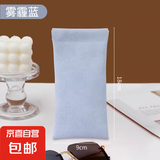 眼镜袋女墨镜太阳镜眼镜保护收纳盒男抗压便携弹片自动闭合收纳包 一个装【雾霾蓝】