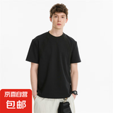 美式解构拼接t恤男夏季boxy版型太空棉短袖cleanfit宽松休闲上衣 【重磅高质量清仓】鹿LC14黑色 M 建议体重85-95斤可穿