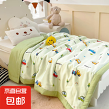 儿童天丝夏凉被幼儿园宝宝婴儿夏季午睡莫代尔冰丝卡通空调被薄款 御棉坊-汽车嘟嘟[亲和肌肤] 120cmX150cm夏被[丝滑透气]
