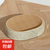 【京东物流】剑麻猫抓板猫窝一体耐磨不掉屑 高品质剑麻椭圆盆
