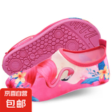 儿童沙滩袜防割赤足男女贴肤鞋游泳涉水鞋透气防滑软底小孩玩水鞋 粉色火烈鸟 30 30/31 适合脚长16.6-17.8cm