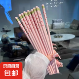 食品级草莓陶瓷餐盘可爱家用宿舍草帽盘蛋糕盘高颜值精致餐具碗盘 草莓 筷子 4双装