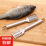 刮鳞器刮鱼鳞刨不锈钢刮鱼器鱼鳞刷 1个