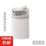 牙签盒家用创意高档自动弹出牙签筒便携客厅高颜值牙签桶网红 灰色2个装
