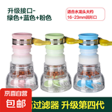 水龙头防溅头加长延伸起泡器厨房自来水花洒节水可旋转过滤喷头嘴 蓝色绿色粉色升级款丨麦饭石过滤