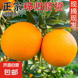 正宗宜昌秭归脐橙伦晚薄皮橙子精选新鲜甜橙下单现摘香甜汁足 带箱4.5斤60mm