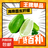 广东香水柠檬无籽青柠檬奶茶店专用 海南香水柠檬带箱1斤