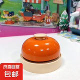 猫狗训练器宠物脚印按铃泰迪狗按铃器叫餐铃狗狗智力玩具铃 宠物铃铛-橙色-1个装 无规格