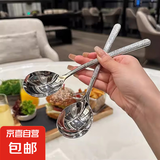 【5元5件更划算】不锈钢勺子高颜值家用高档精致汤匙长柄汤勺调羹 高颜值不锈钢勺子 1把