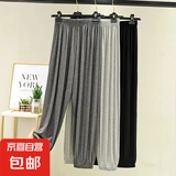 夏季新款灯笼裤薄款宽松高腰束脚裤女款裤子 深灰色 XL 建议120-140斤
