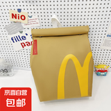 儿童麦当劳双肩包生日礼物斜挎包大学生上课包小学生书包百搭背包 ZW-0797#麦当劳大号单包