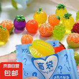 仿真小动物盲袋迷你可爱卡通玩具小狗小猫小兔子不重复独立包装 独立动物盲袋【水果款】 盲袋随机50个
