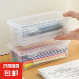 京东物流 文具收纳盒大容量透明铅笔收纳笔筒装彩铅蜡笔素描笔袋 PP5/大容量文具收纳破损包赔 超高颜值【1张贴纸】#不带文具盒