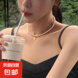 正品澳白施家珍珠项链女款秋冬新款锁骨链轻奢小众颈链毛衣链正圆 澳白6MM 50CM磁吸扣