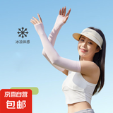 【UPF50+】冰袖夏季冰丝袖套防晒男女护套冰丝护臂 粉色【1双装】 均码