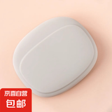 京东物流 有线耳机收纳盒数据线无线充电器硅胶保护套包整理袋 硅胶耳机收纳包-灰白色-1个