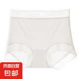【聚乳酸润肤】女士内裤大码山茶花抑菌包臀性感蕾丝三角裤 肤色1条 L