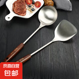 新款不锈钢炒菜铲子汤勺炒菜锅稀饭漏勺铁铲家用锅铲高档 加厚更耐用-限时低价处理 大号加厚加长款【锅铲】特价