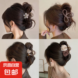 花朵抓夹女高级感2025新款发量少鲨鱼夹发夹女后脑勺盘发发卡头饰 特价促销【买二送二】