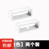 通用手表扣环配件硅胶表带固定活动圈橡胶表圈表扣手表带环圈表带扣环卡扣圈智能手表环带配件 白色*2个 适用：20mm