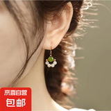复古小猫爪耳环女古风汉服长款流苏耳钉中国风仙气质耳饰品2024 小猫爪耳环
