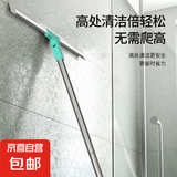 魔术拖把家用地刮浴室卫生间扫水干湿两用扫把硅胶扫帚扫头发 52厘米扫把头2硅胶条+不锈钢杆