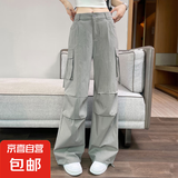 时尚工装裤潮流街头美式日常百搭休闲运动风显瘦2025辣妹风跳舞 灰色 M