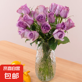 【玫瑰花】10枝装特价云南鲜花直发节日鲜花礼物花束家用水养插花 紫玫瑰10枝