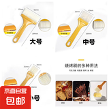 耐高温烧烤刷子毛刷厨房烙饼家用油刷烘培炸串料理刷清洁刷具 【大号】 【10把装】