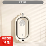 婴儿折叠浴盆新生婴幼儿宝宝大号坐躺托浴架可折叠洗澡盆儿童用品 不感温款水银灰