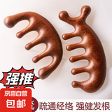 明星同款檀木色按摩梳头部女脱发家用便携小梳子宽齿大齿梳经络梳 经络按摩梳【明星同款】加厚耐用 【海豚梳】1把装