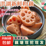 洪湖新鲜粉藕莲藕去皮脆甜农家特产鲜藕生鲜蔬菜湖北 洪湖粉藕 2斤装中段
