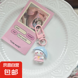 新款百变KT猫咪钥匙扣可爱卡通树脂挂件书包挂饰小礼品情侣钥匙链 【KT猫钥匙扣】雨伞小猫