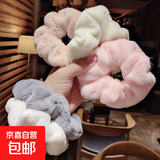 【配饰】秋冬毛毛绒大肠发圈少女可爱简约日韩加厚毛线发绳盘发丸 毛绒绒发圈【随机1个装】