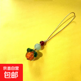 事事如意琉璃柿子手机钥匙链挂绳复古中国风汽车挂件吊坠饰品 一生一世