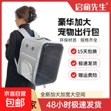 猫包外出大容量宠物包大号猫咪背包便携包猫狗双肩包书包 银灰 M（承重18斤内）