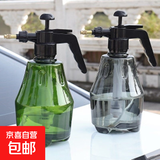 喷壶家用浇花洒水壶园艺浇水壶气压式喷雾器酒精消毒喷瓶喷水壶 浅灰色-1.5L
