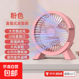 【多彩选择】迷你办公室桌面小风扇超静音台式大风量插电风扇桌面小风扇静音usb电风扇小风力 【樱花粉】降噪电机 静音午休
